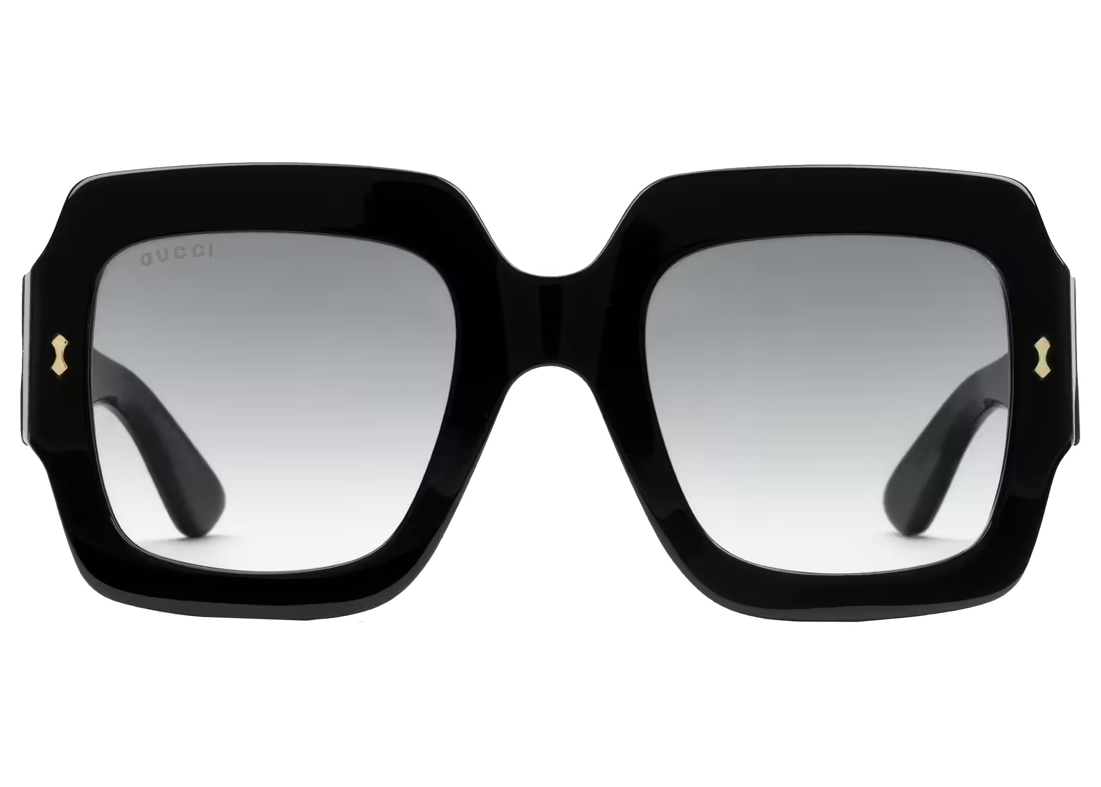 Square-frame sunglasses in black acetate | GUCCI® UK